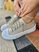 Aman Gold Glitter Sneakers - Very G