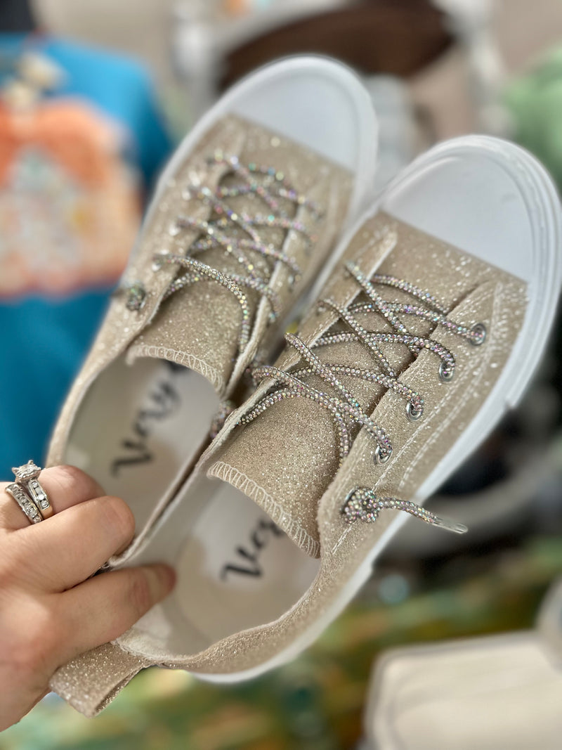 Aman Gold Glitter Sneakers - Very G