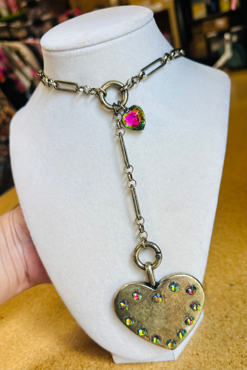 Heart On Fire Necklace - Volcano
