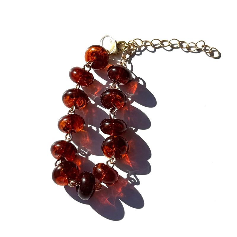 Tortoise Rondelle Betsy Bracelet
