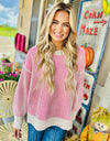 Keepin' Cozy Sweater - Pink