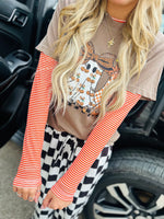 Free To Dream Stripe Mesh - Orange