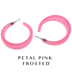 Keira Frosted Hoop Earrings
