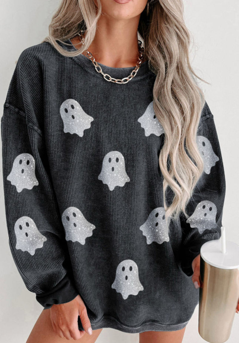 Ghostin’ Around Town Ribbed Top