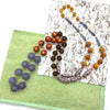 Periwinkle Copper Rosary-Chained Rope Necklace