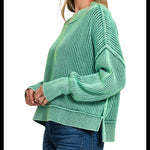 Grinchy Ribbed Pullover