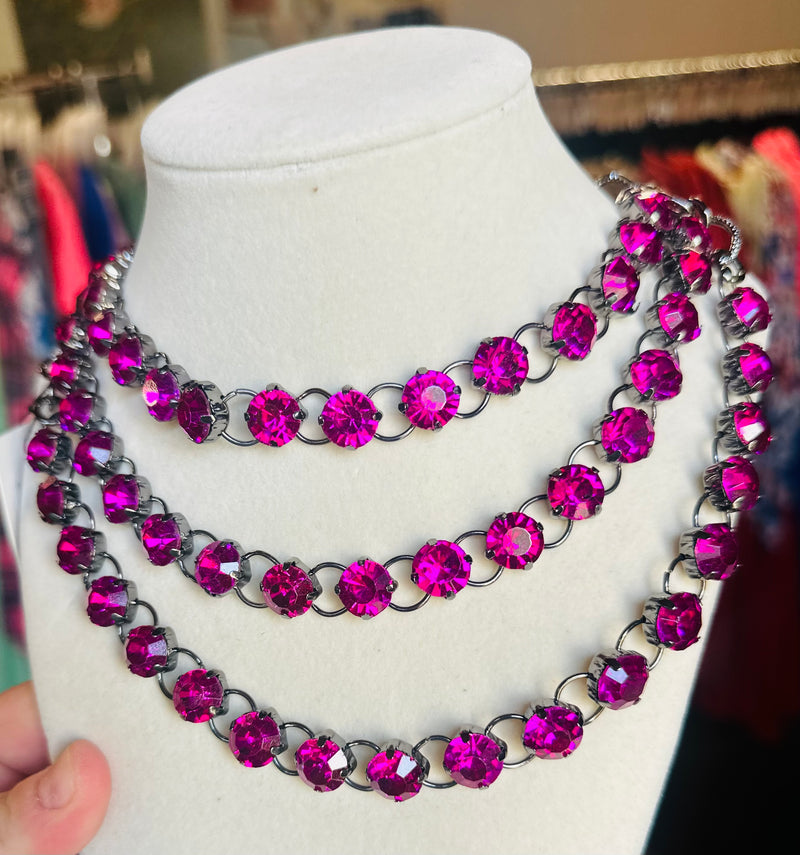 Pink Single Layer Necklace