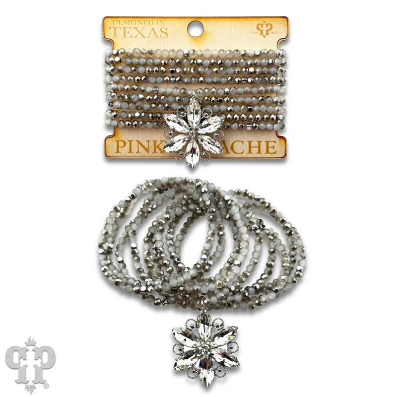 Starburst Bracelet Set - Silver