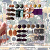 Purple Moonglow Triple Pod Drop Earrings