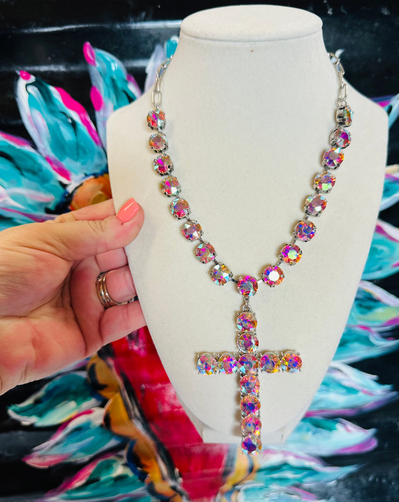 AB Cross Necklace