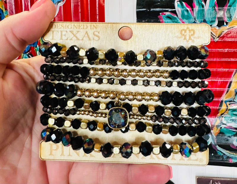 Black Mermaid Bracelet Set