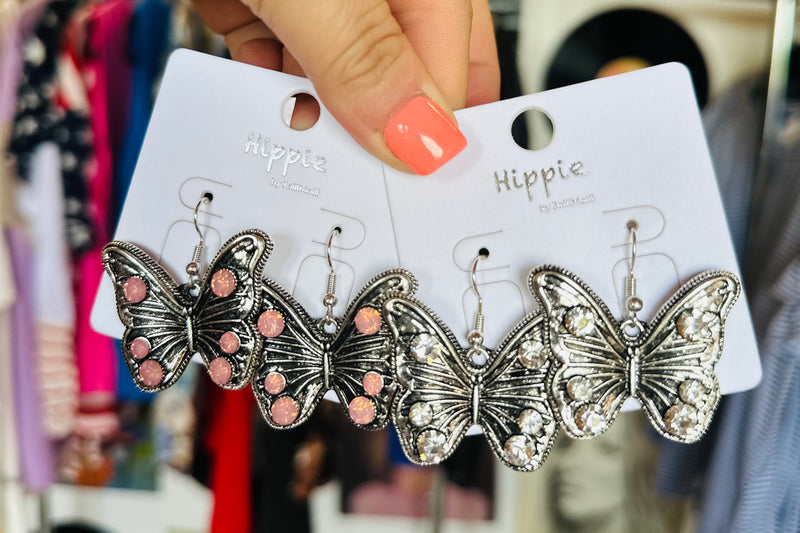 Butterfly Stone Earrings