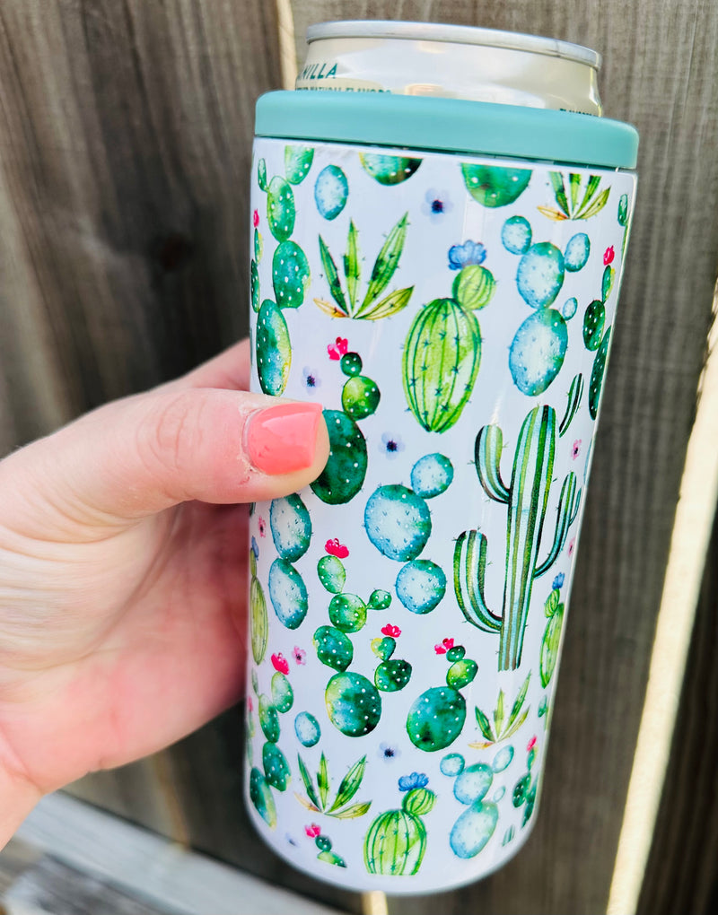 Cactus Skinny Can Holder