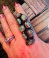 Tibet Turquoise Long Adjustable Ring