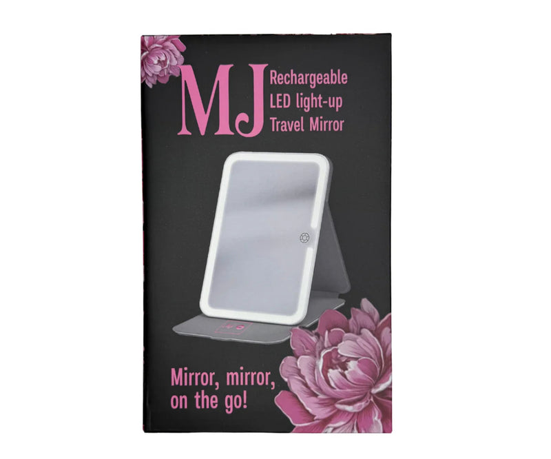 MJ Rechargeable LED Travel Mirror