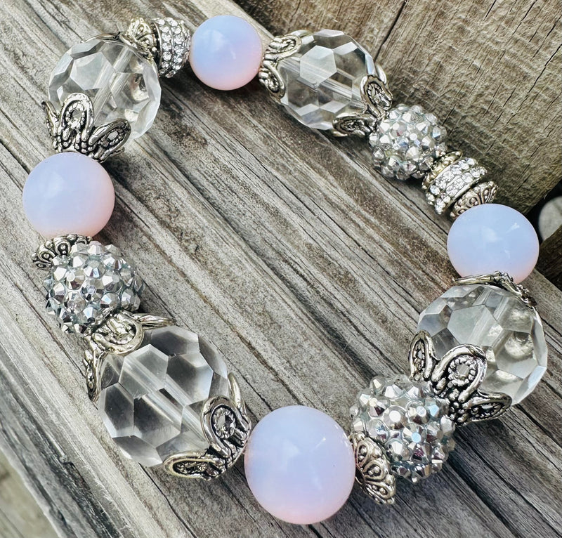 Light Pink Stretch Bracelet J Coons