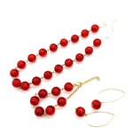 Red Berry Confetti Amelia Necklace