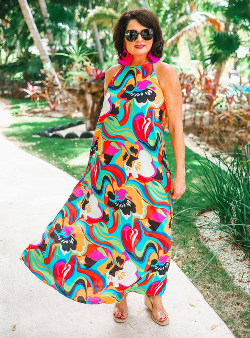Cozumel Abstract Dress
