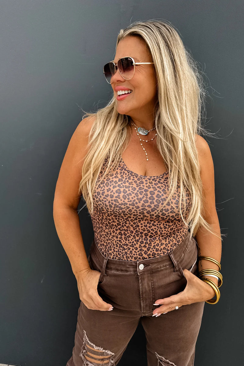 Spotted Charm Leopard Bodysuit