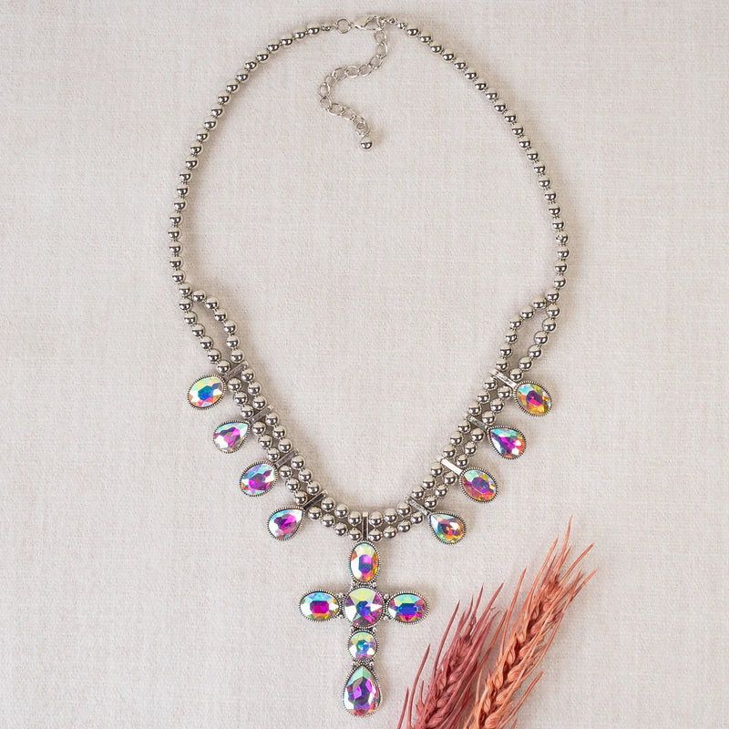 AB Cross Necklace