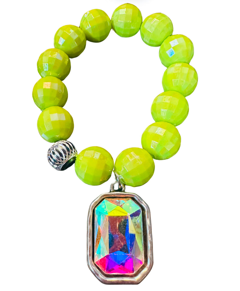 Lime Stretch Bracelet