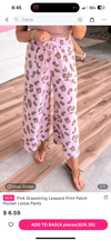 Pink Leopard Pants