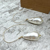 Nugget Pearl Drop & Sparkle Drop Earrings