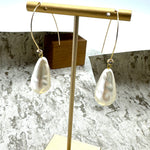 Nugget Pearl Drop & Sparkle Drop Earrings