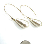Nugget Pearl Drop & Sparkle Drop Earrings