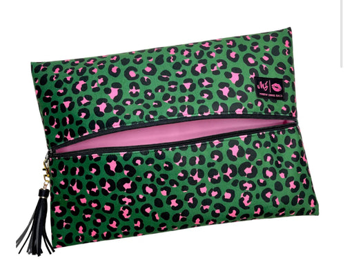 Kelly Leopard Makeup Junkie Bag