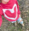 Graffiti Red Heart Sweatshirt