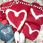 Graffiti Red Heart Sweatshirt