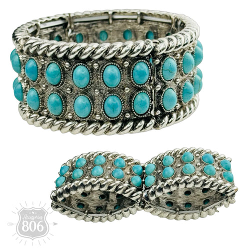 Turquoise & Silver Bracelet