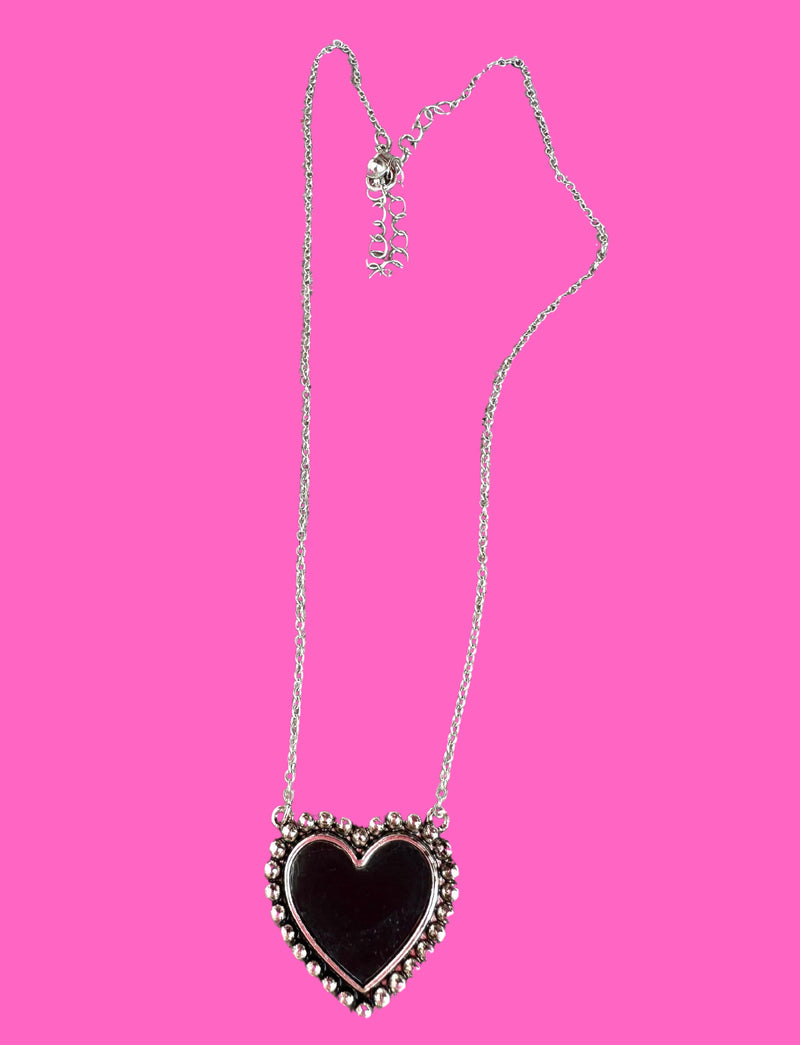 Black Heart Necklace