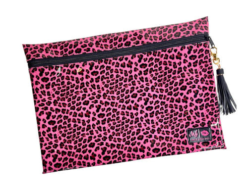 Pink Patent Leopard Makeup Junkie
