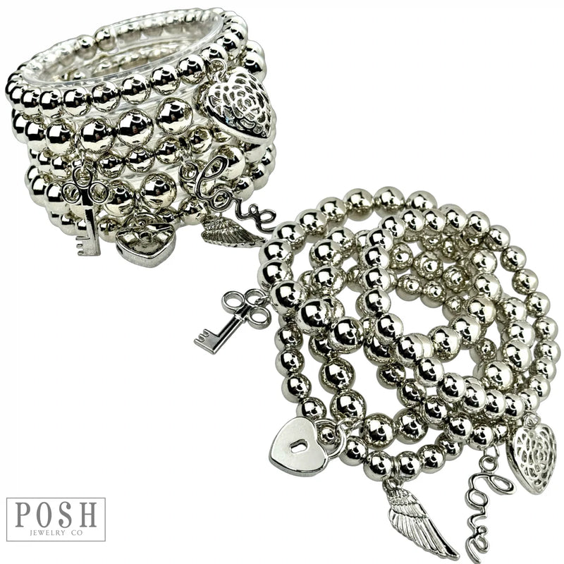 Silver Charm Bracelet - Posh