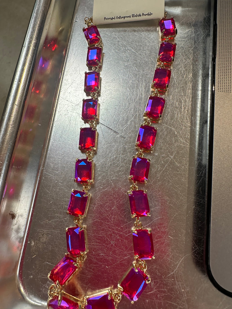 Pink stone Necklace