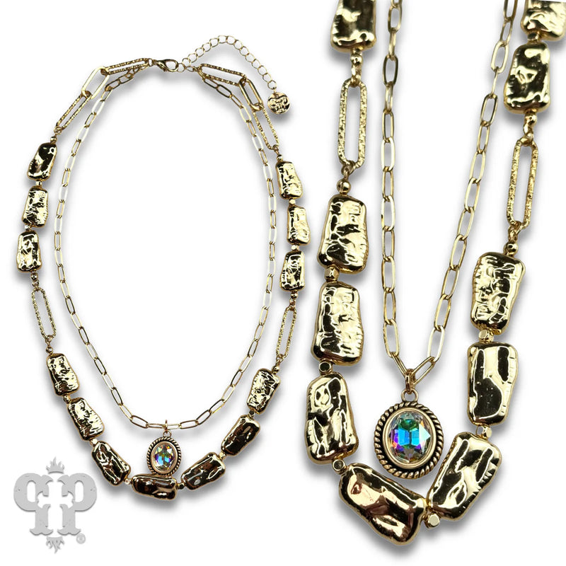 Play It Safe Necklace - Gold