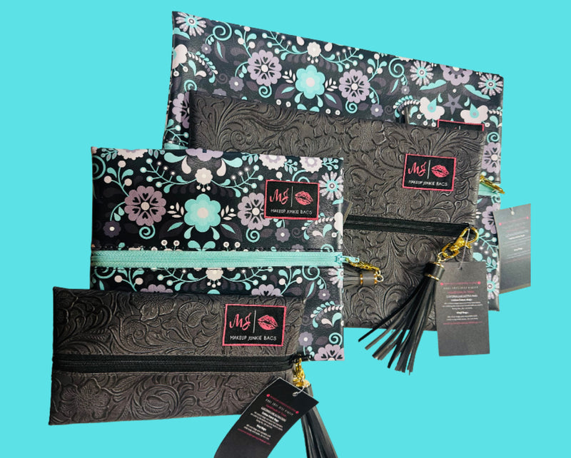 Floral & Black Tooled MJ Set