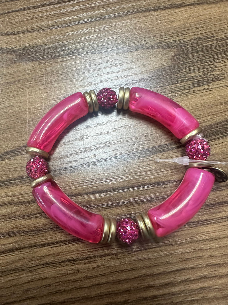 Pink Stretch Bracelet