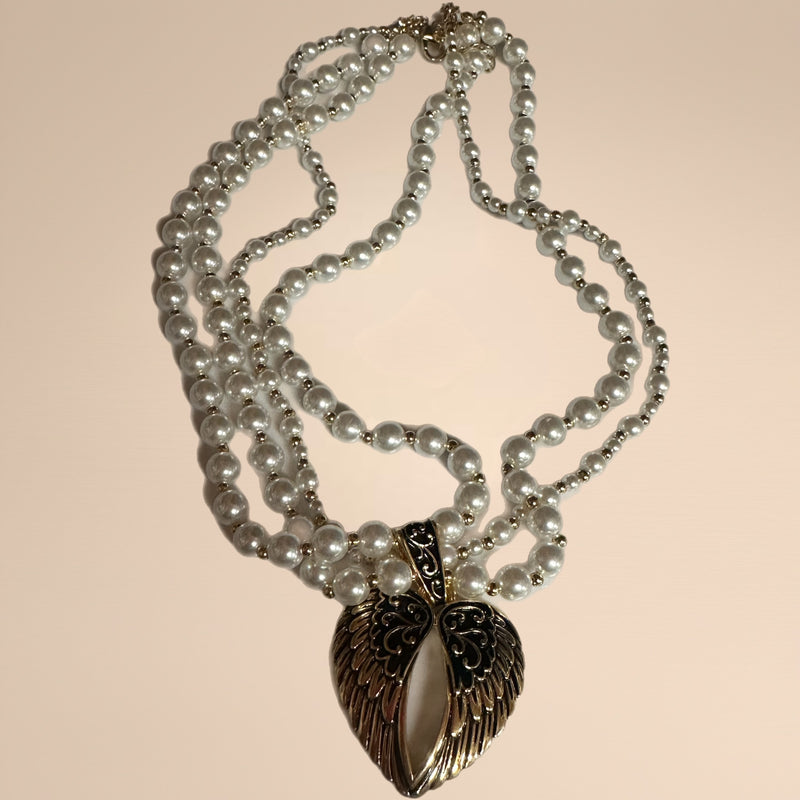 Pearl Wings Necklace