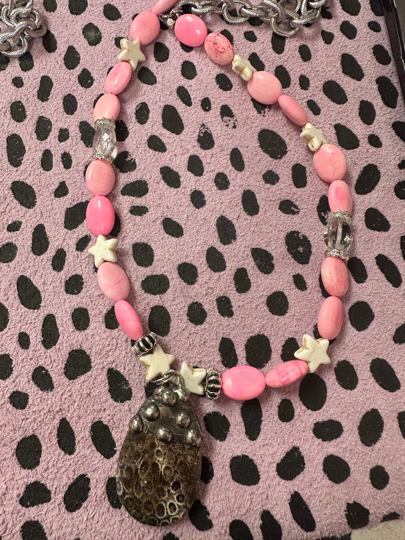 Pink Star Necklace