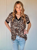 Oh Hey Leopard V Neck