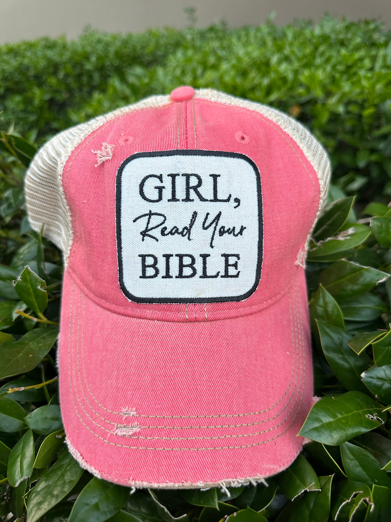 Girl Read You Bible Hat