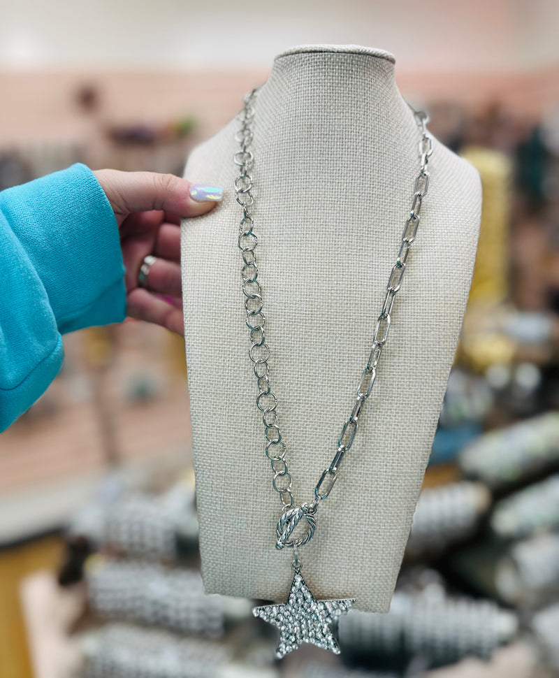 Star Rhinestone Necklace