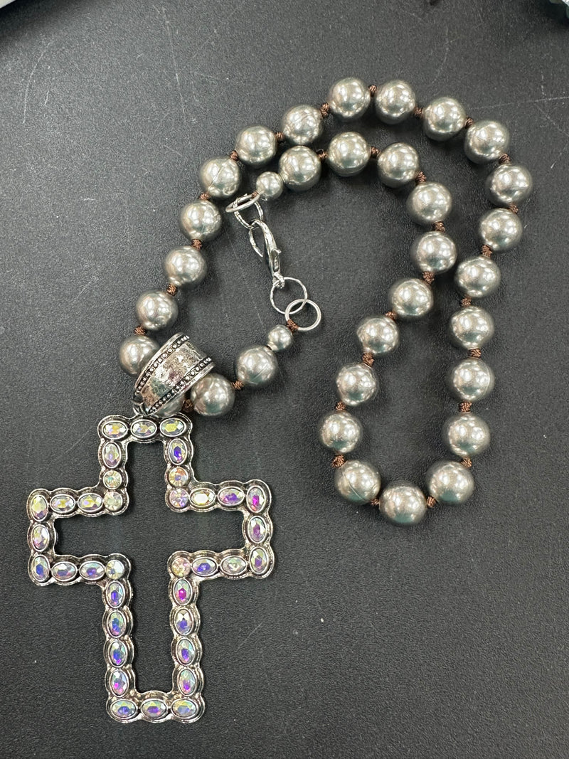 Open Cross Necklace