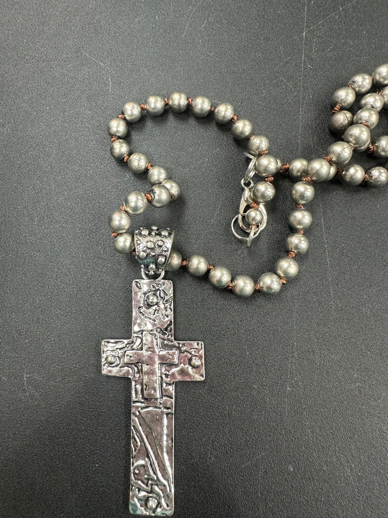 Double Cross Necklace