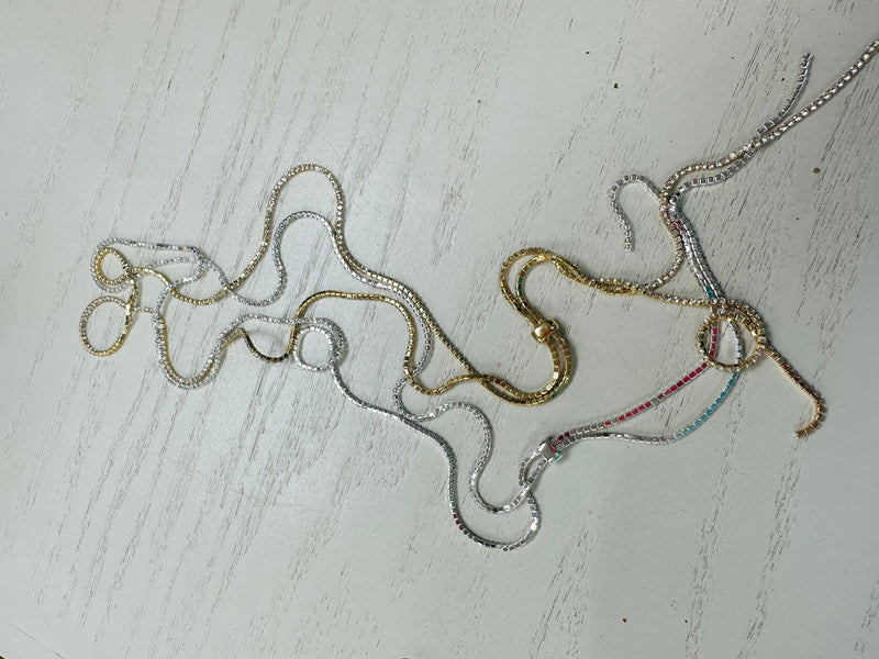 Lariat Rhinestone Necklace