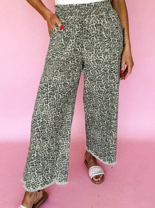 More Than Wild Raw Hem Elastic Pull On Jeans