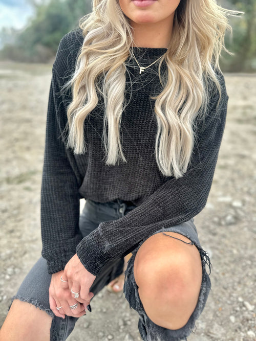 Peaceful Day Sweater - Black